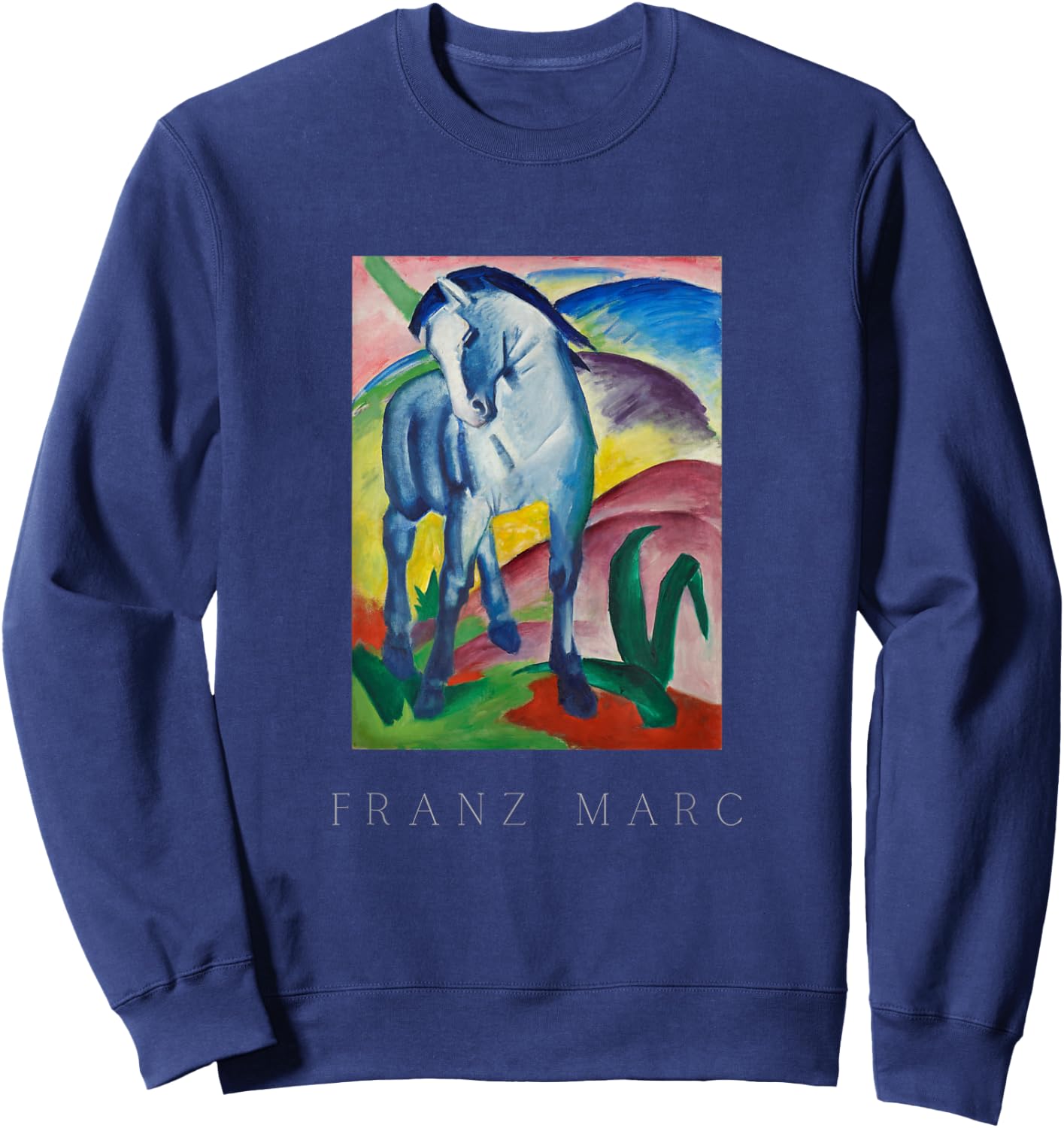 Blue Horse Franz Marc Sweatshirt - Sweatshirt | Navy