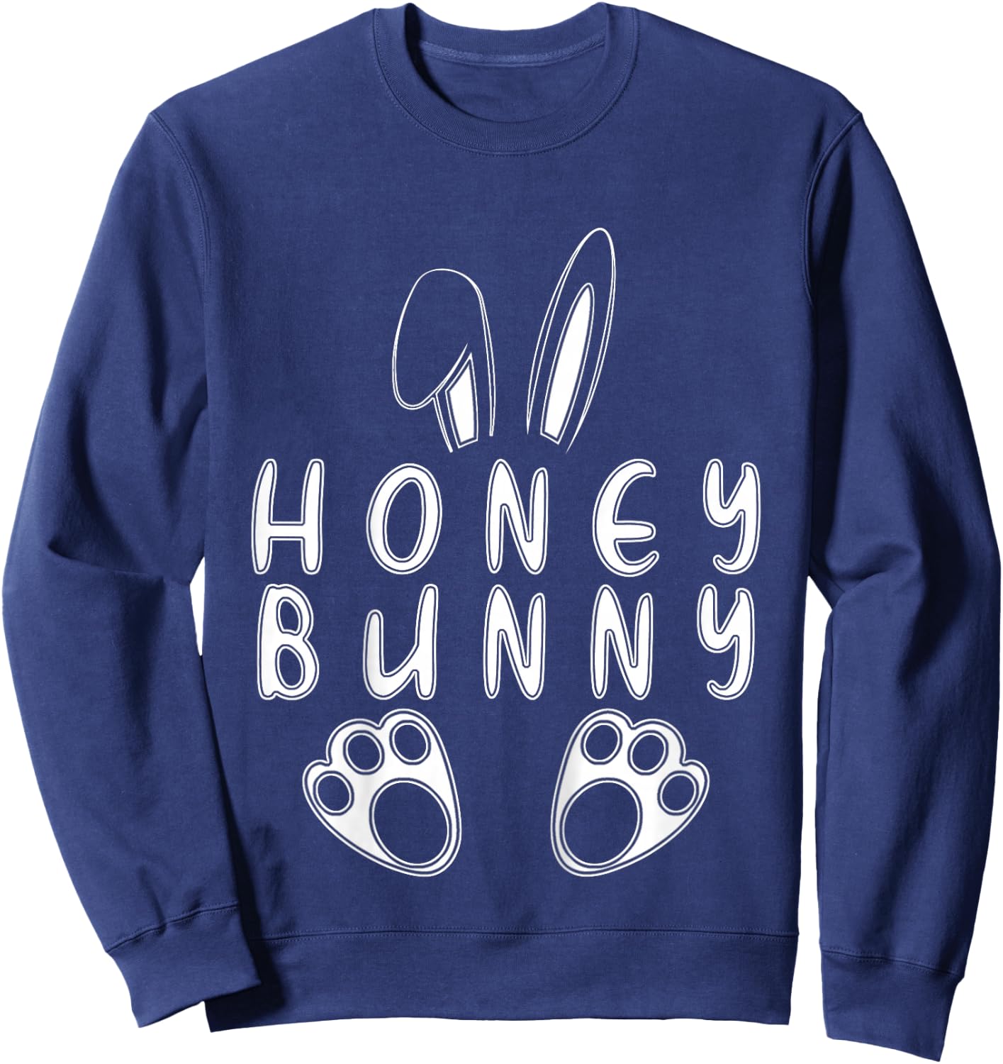 Easter Pajamas Toddler Easter Honey Bunny Easter For Kids Sweatshirt - Sweatshirt | Navy