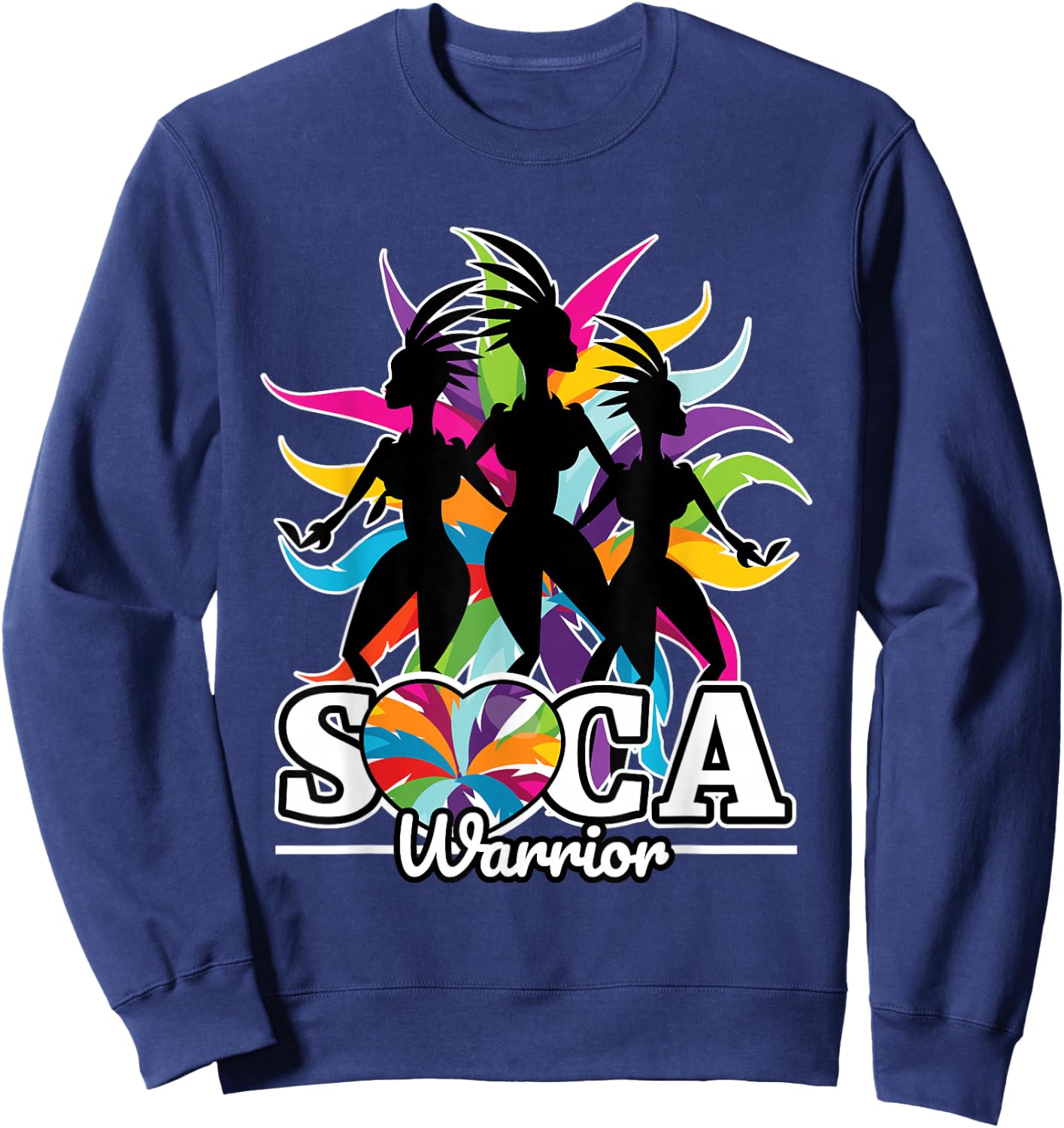Soca Warrior Shirt | Carnival Soca Music Shirt | Soca Sweatshirt - Sweatshirt | Navy