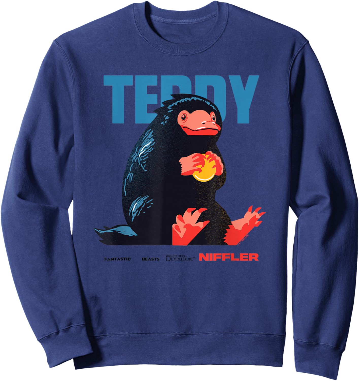 Fantastic Beasts 3 Teddy The Niffler Sweatshirt - Sweatshirt | Navy