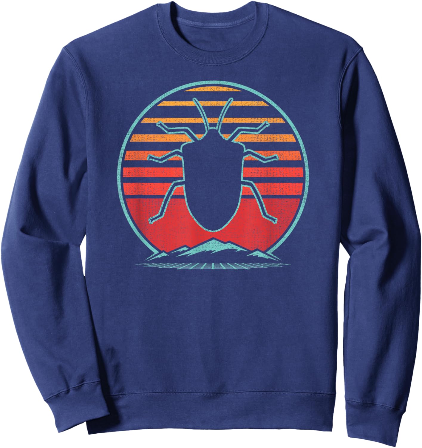 Stink Bug Retro Vintage 80s Style Gift Sweatshirt - Sweatshirt | Navy