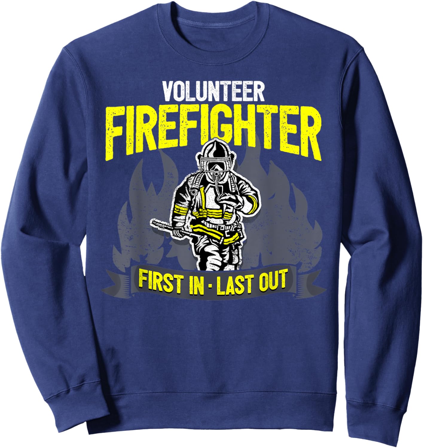 Fire Fighter I Fire Department I Fire Brigade I Fireman Sweatshirt - Sweatshirt | Navy