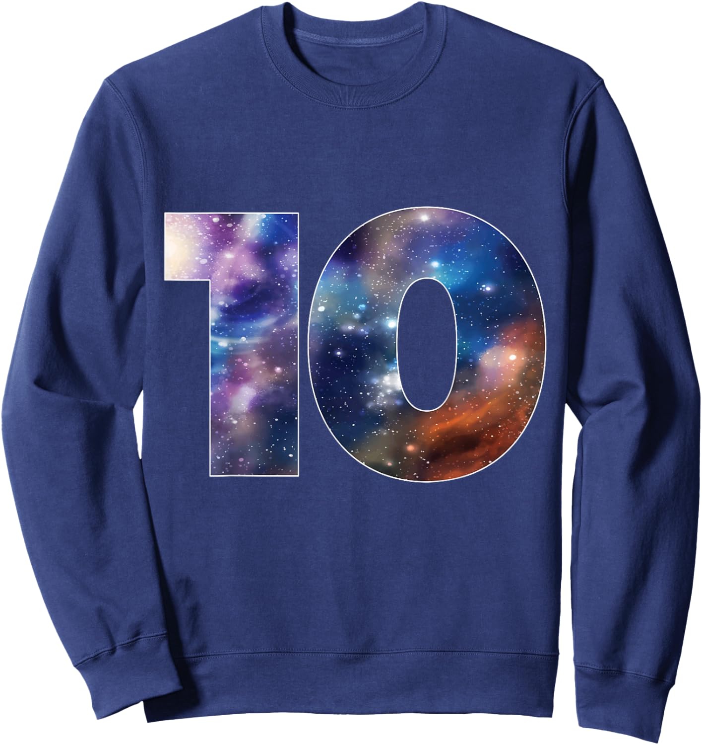 Galaxy 10 Year Old 10th Birthday Space Themed Astronaut Boy Sweatshirt - Sweatshirt | Navy