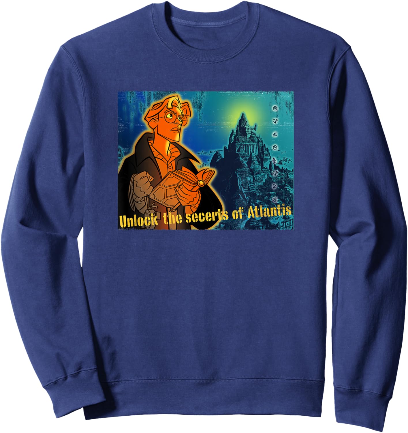 Atlantis: The Lost Empire - Milo Unlock The Secrets Sweatshirt - Sweatshirt | Navy