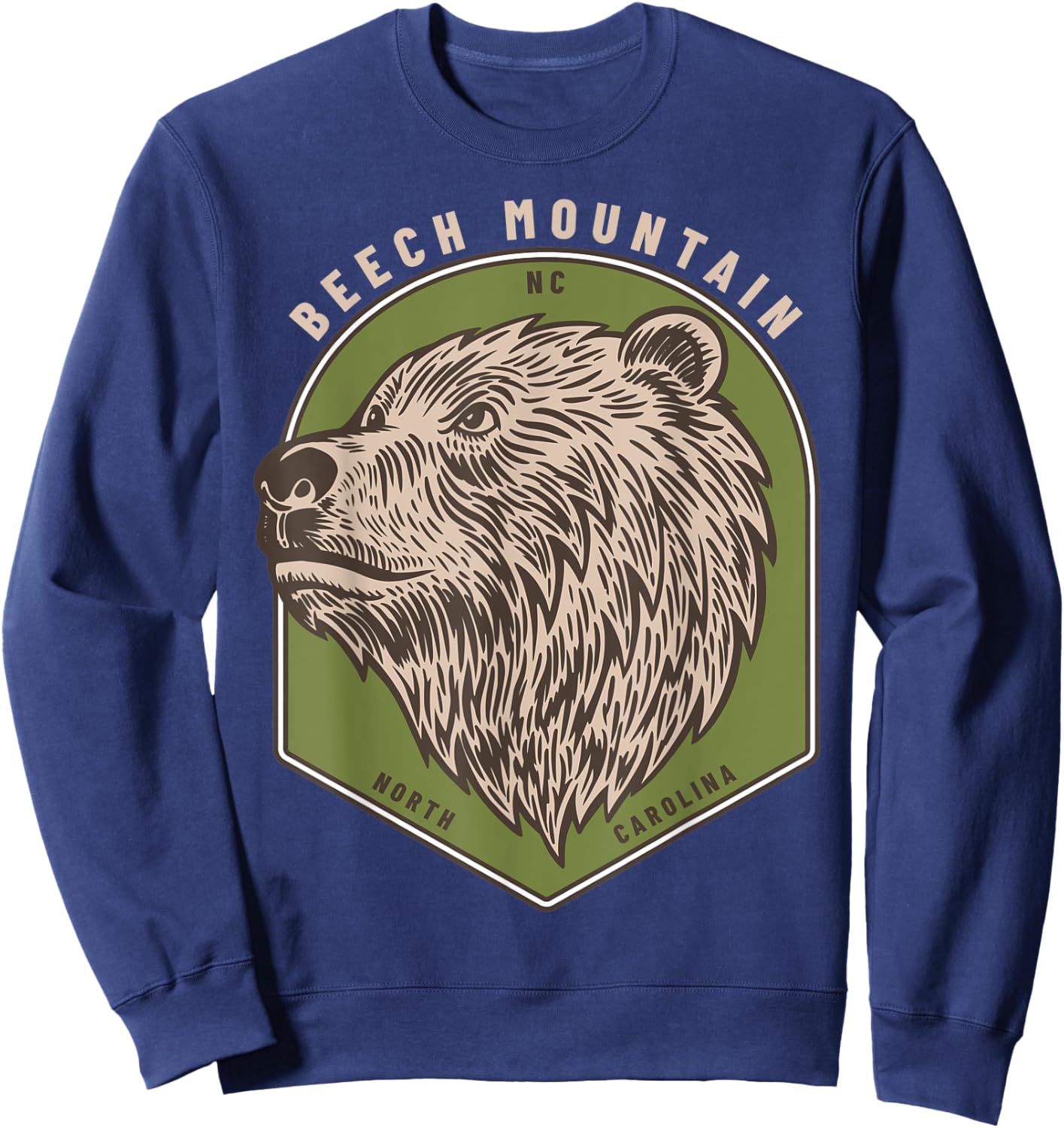 Beech Mountain, North Carolina Bears Blue Ridge Bear Sweatshirt - Sweatshirt | Navy