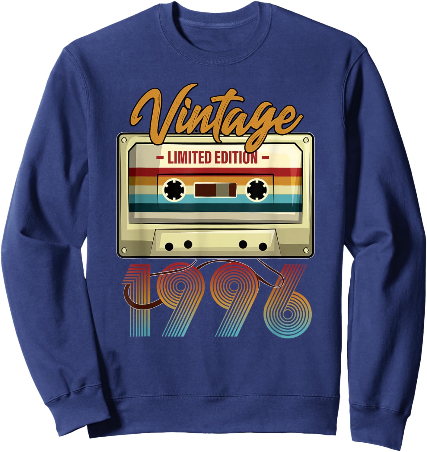 Vintage 1996 29th birthday cassette tape women B-day Sweatshirt - Sweatshirt | Navy