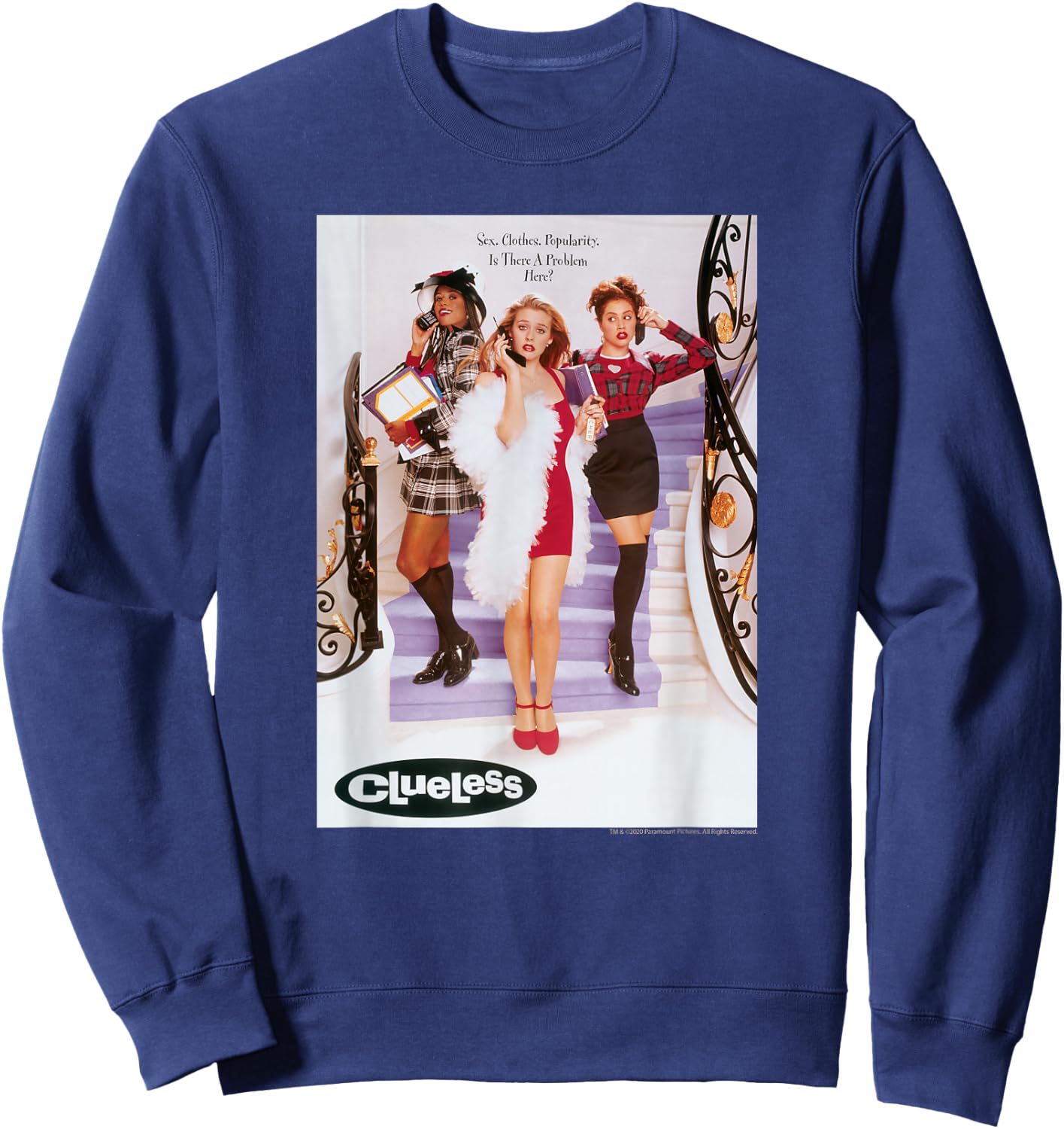 Clueless Poster Sweatshirt - Sweatshirt | Navy