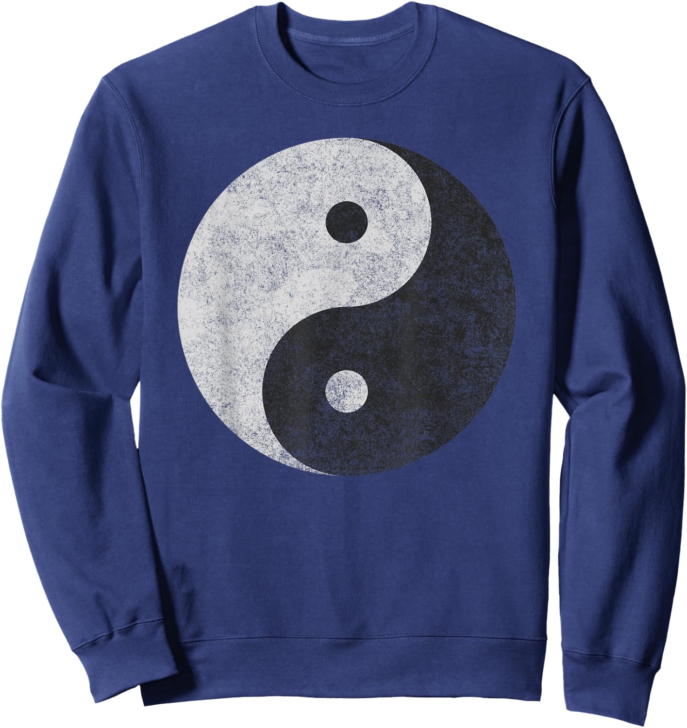 Yin Yang Symbol Tao Taijitu Yoga Peace Love (Ver. 2) Sweatshirt - Sweatshirt | Navy