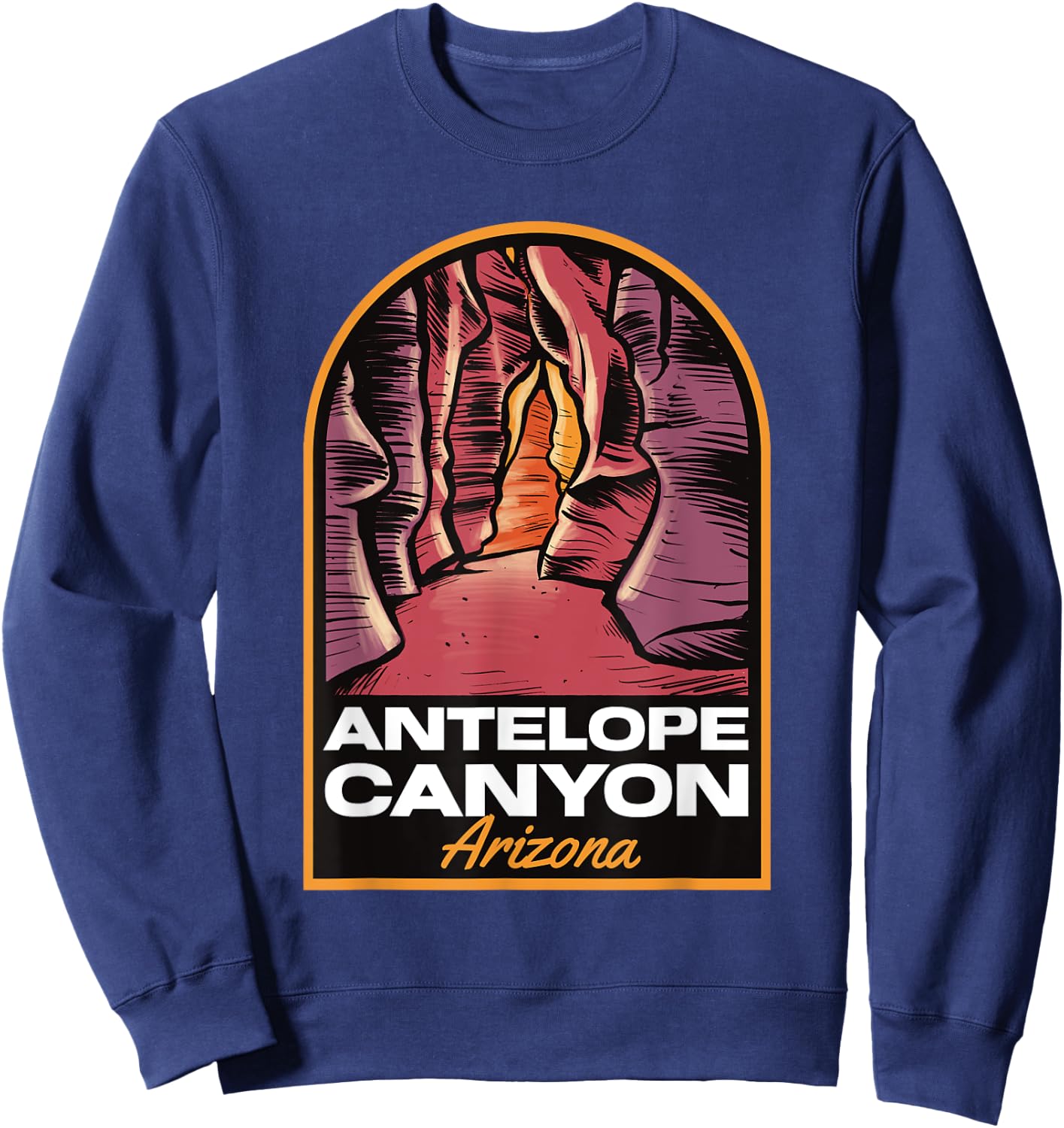 Antelope Canyon Arizona Vintage Sweatshirt - Sweatshirt | Navy