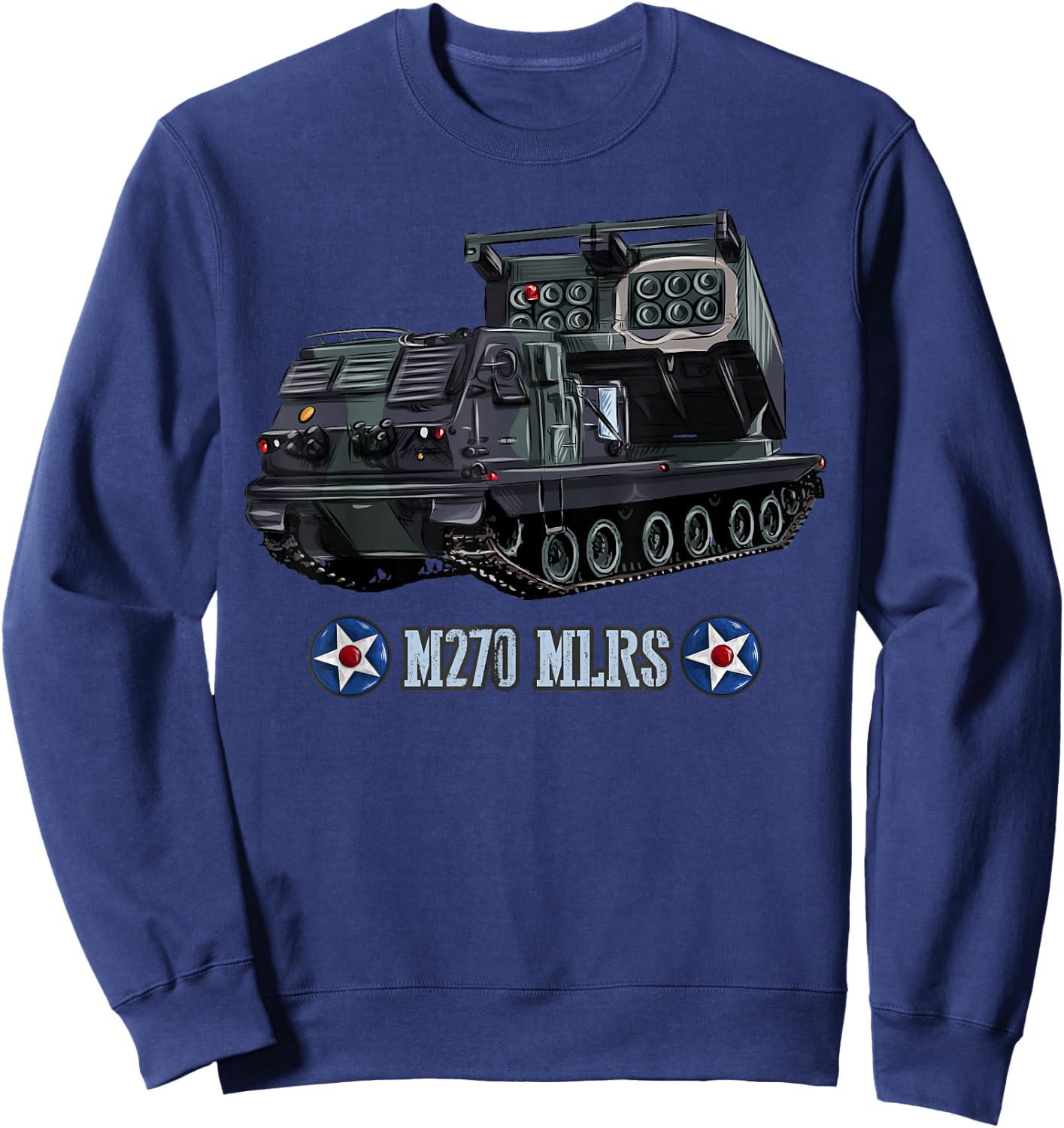American Multi-Launch Missile System M270 Sweatshirt - Sweatshirt | Navy
