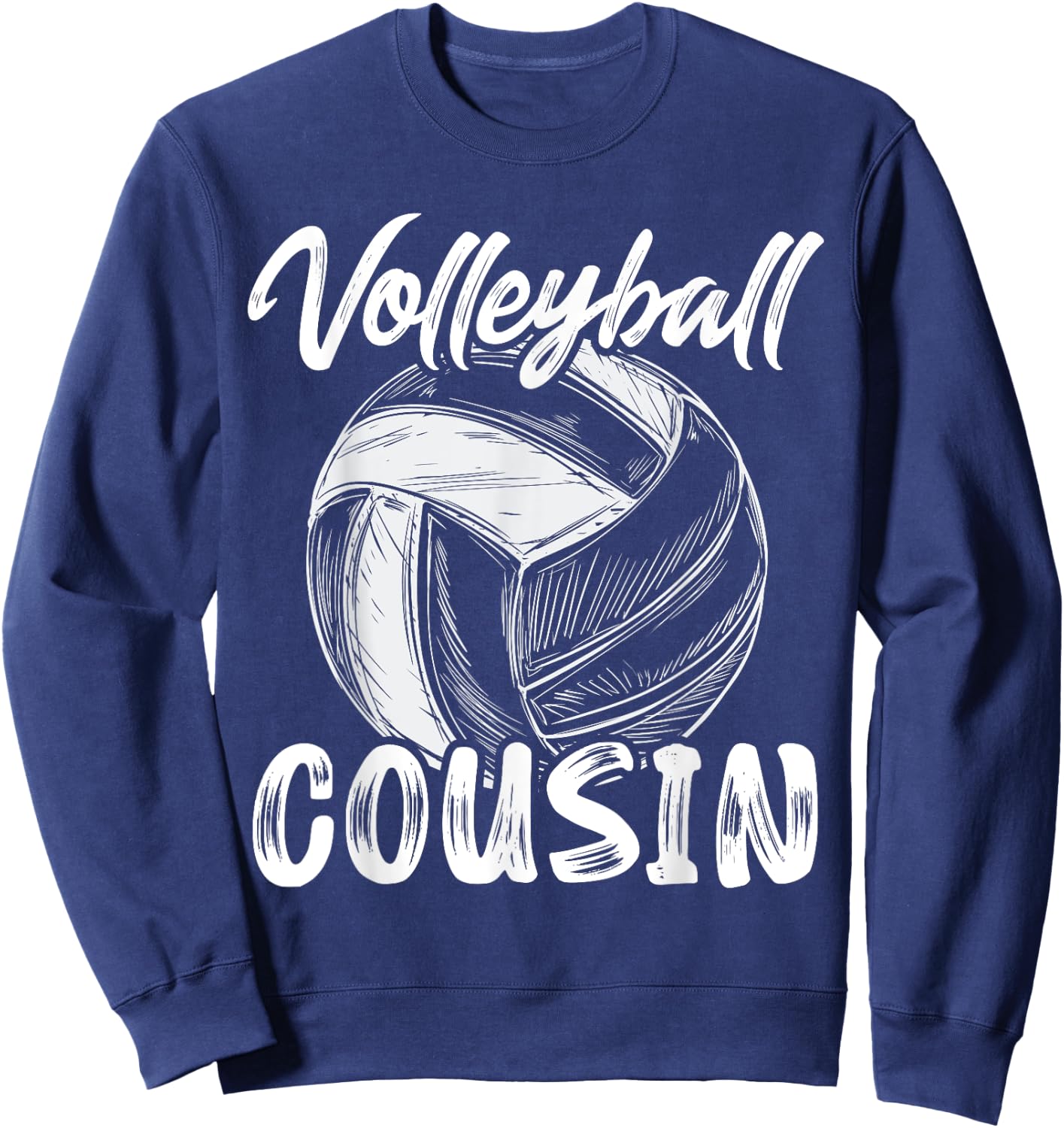 Volleyball Cousin Family Matching Volleyball Players Sweatshirt - Sweatshirt | Navy