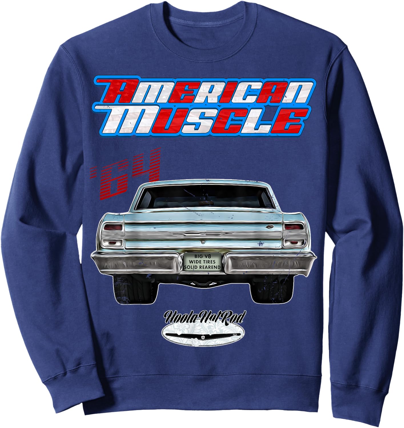 1964 Chevelle,Muscle Car,SS454,SS427,SS396,Hotrod,drag race Sweatshirt - Sweatshirt | Navy