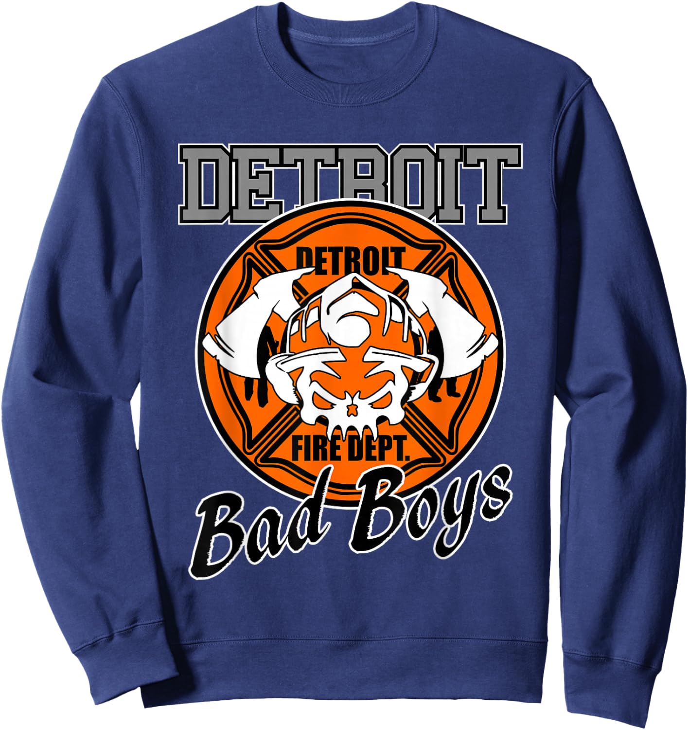 Detroit FIRE Department The Boys are Bad Sweatshirt - Sweatshirt | Navy