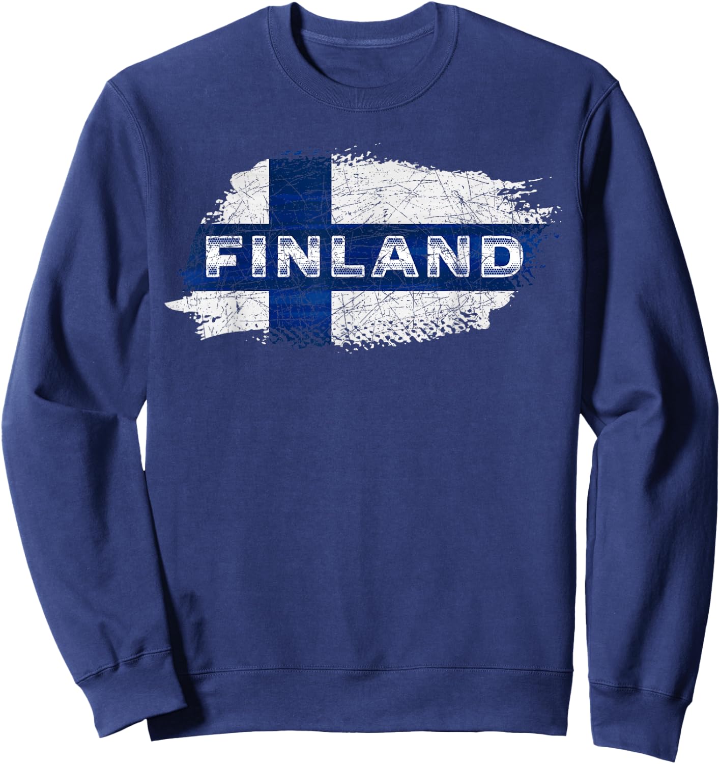Finnish Flag Sisu Finn Pride Scandinavian Culture Finland Sweatshirt - Sweatshirt | Navy