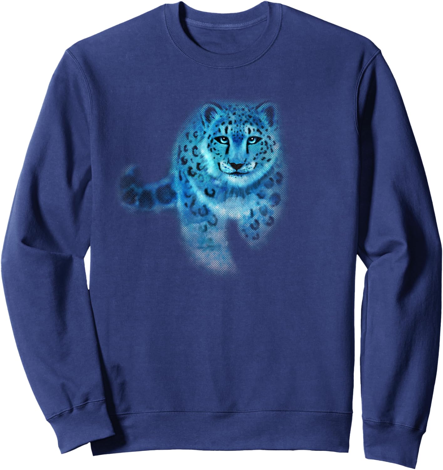 Spirit Snow Leopard Sweatshirt - Sweatshirt | Navy