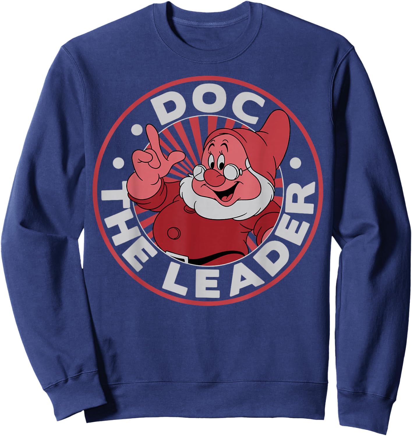Disney Snow White Doc The Leader Circle Graphic Sweatshirt - Sweatshirt | Navy