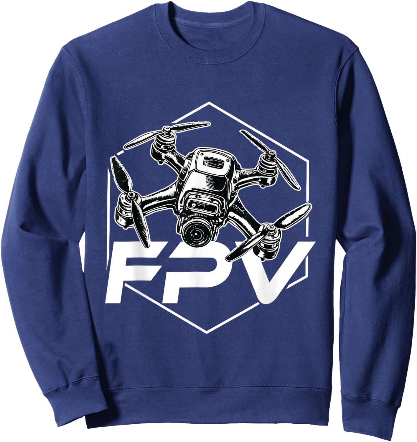 FPV Quadcopter RPV Pilot Drone Racing Sweatshirt - Sweatshirt | Navy