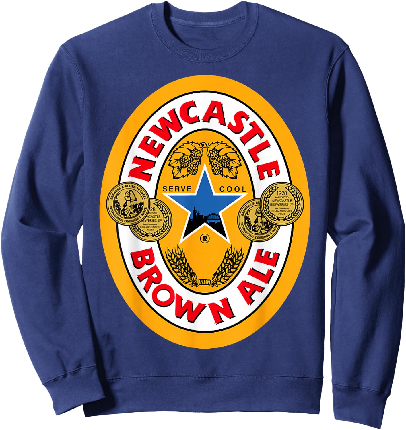 N.ewcastle funny b.rown a.le b.eer Sweatshirt - Sweatshirt | Navy