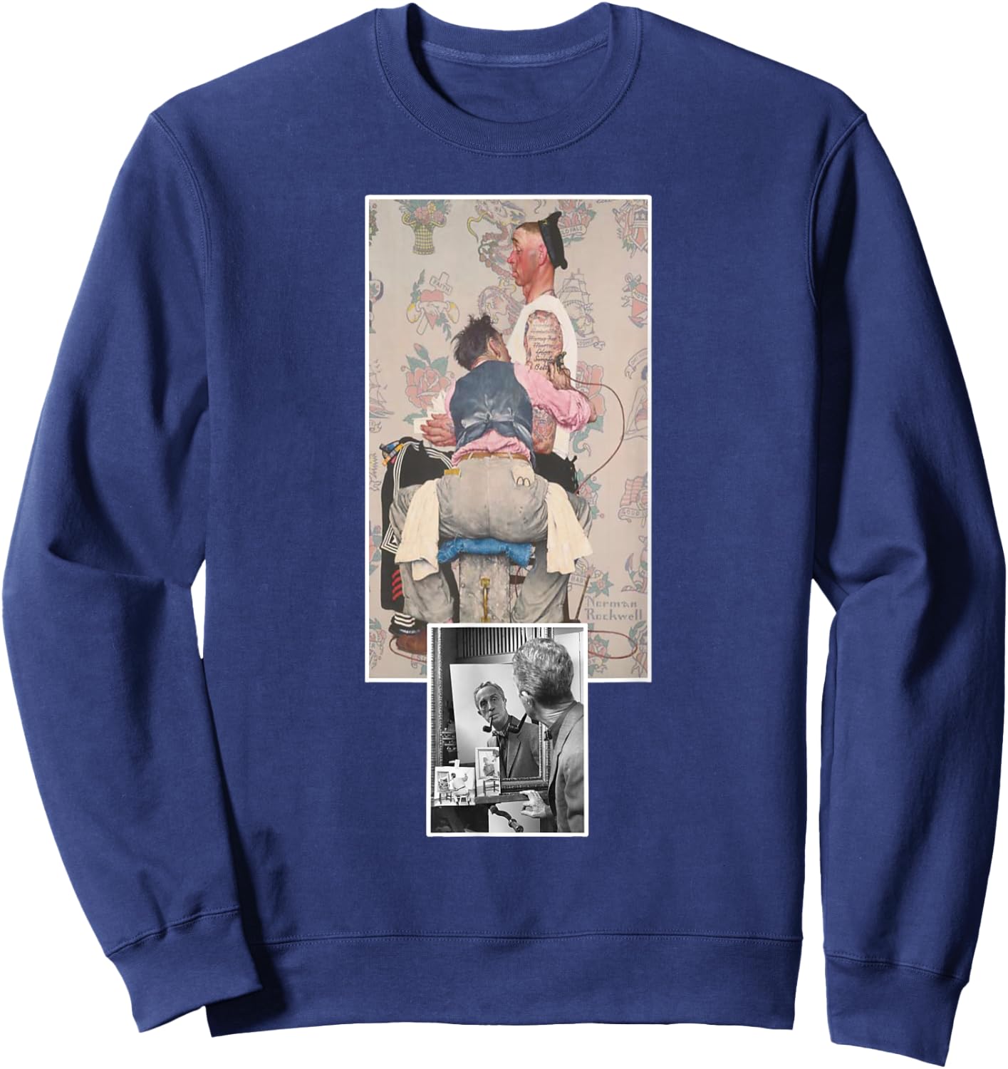 Norman Rockwell. the Tattoo Artist Sweatshirt - Sweatshirt | Navy