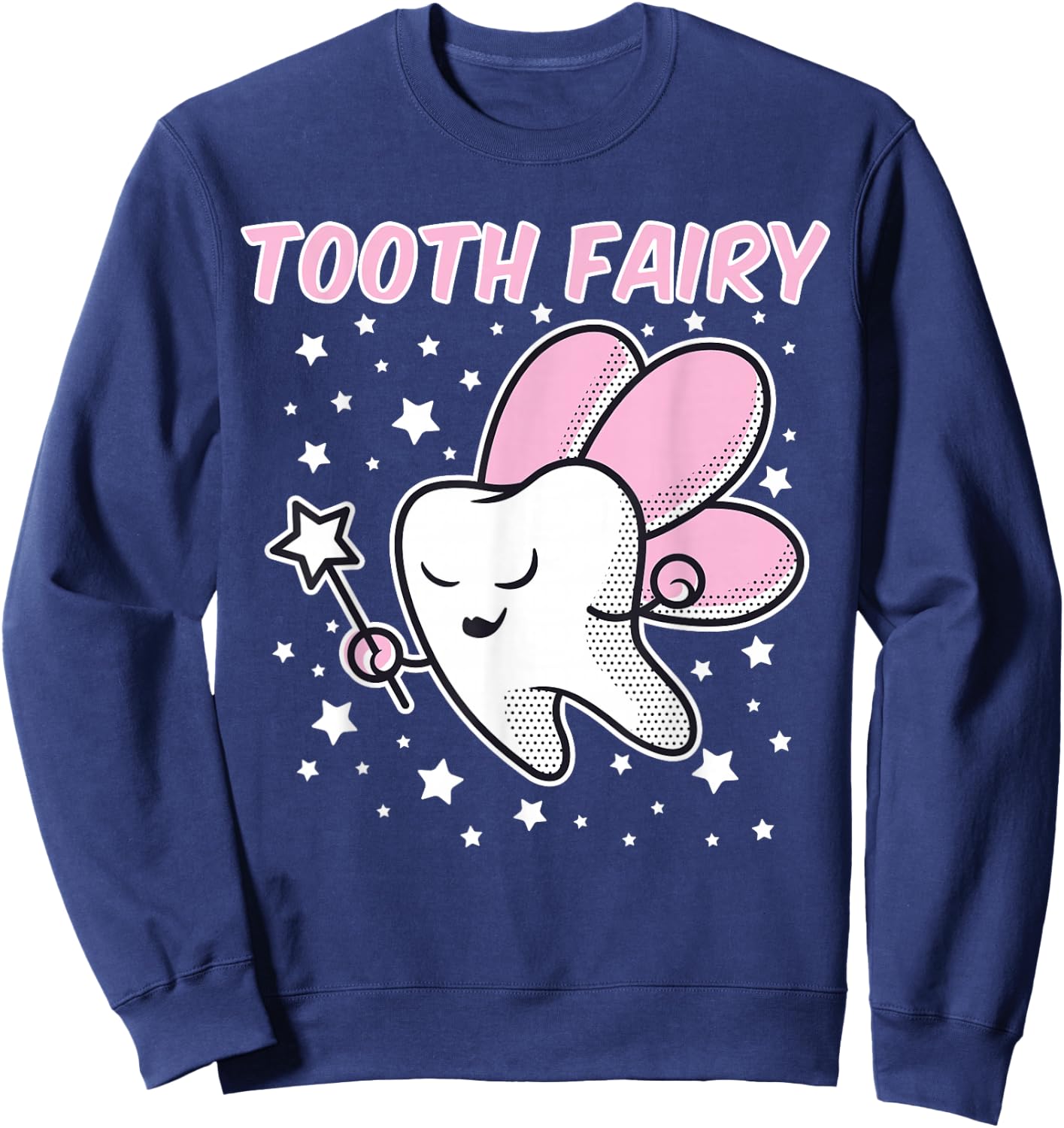 Cute Tooth Fairy Halloween Costume Dental Assistant Dentist Sweatshirt - Sweatshirt | Navy