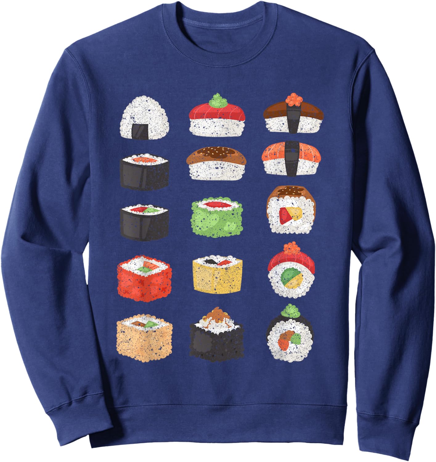 Japanese Sushi Roll Kawaii Gift Sushi Sweatshirt - Sweatshirt | Navy