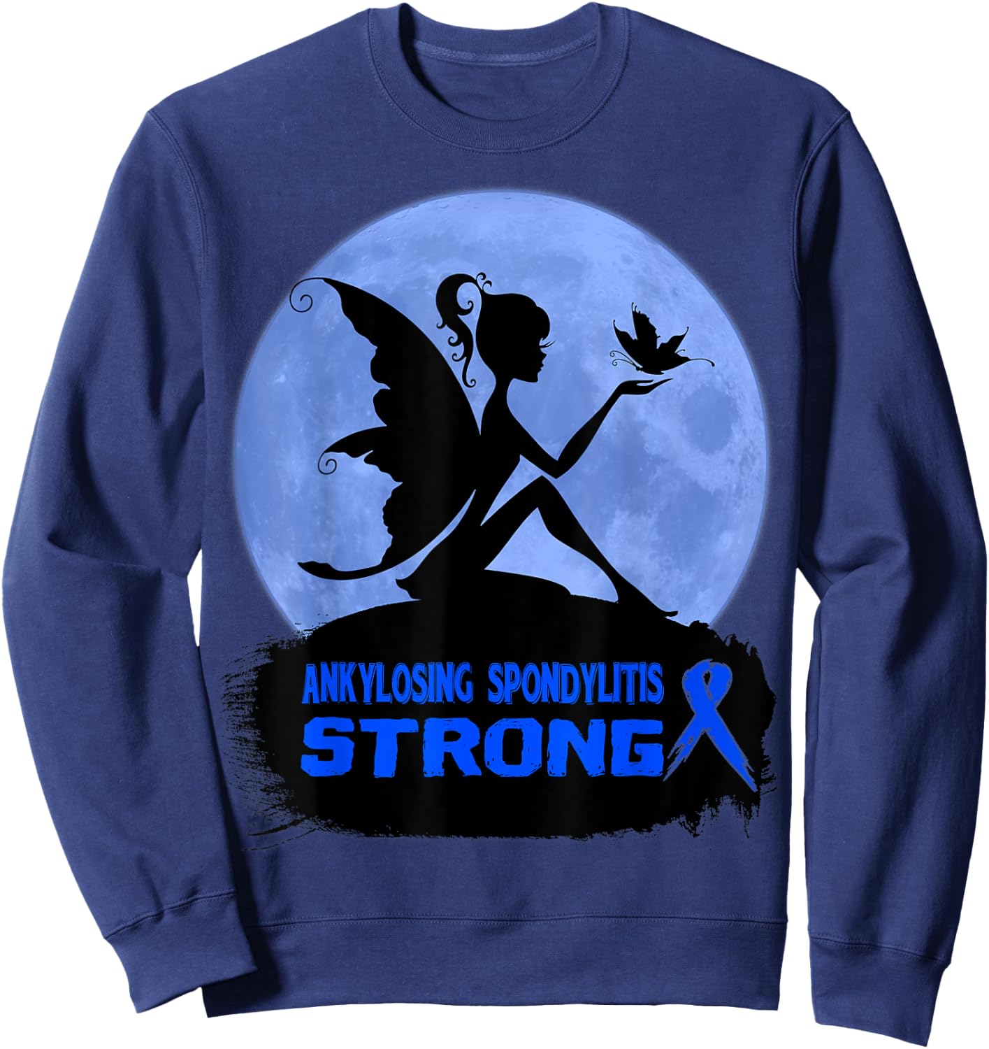 Ankylosing Spondylitis Awareness Sweatshirt - Sweatshirt | Navy