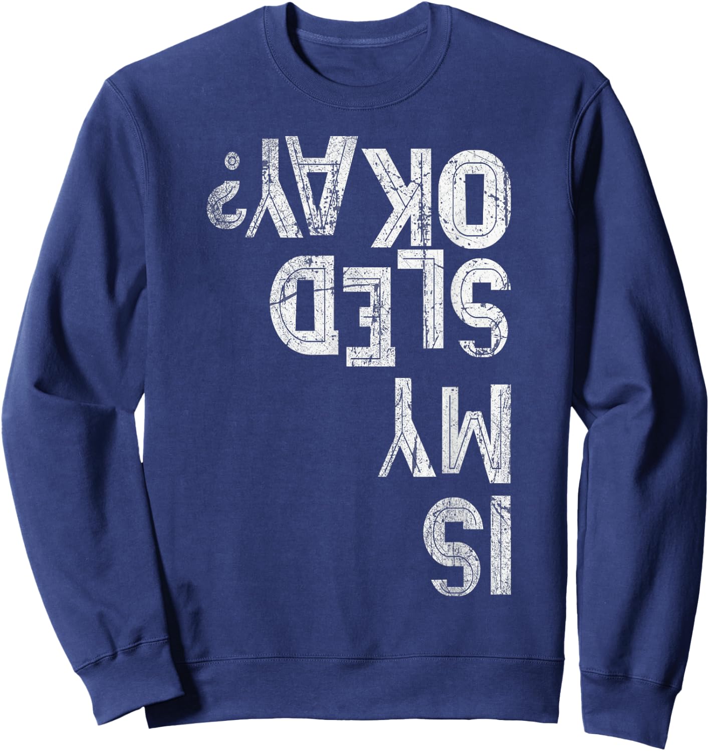 Luge Team Bobsled Racing Snowmobile Street Snow OK Sled Crew Sweatshirt - Sweatshirt | Navy