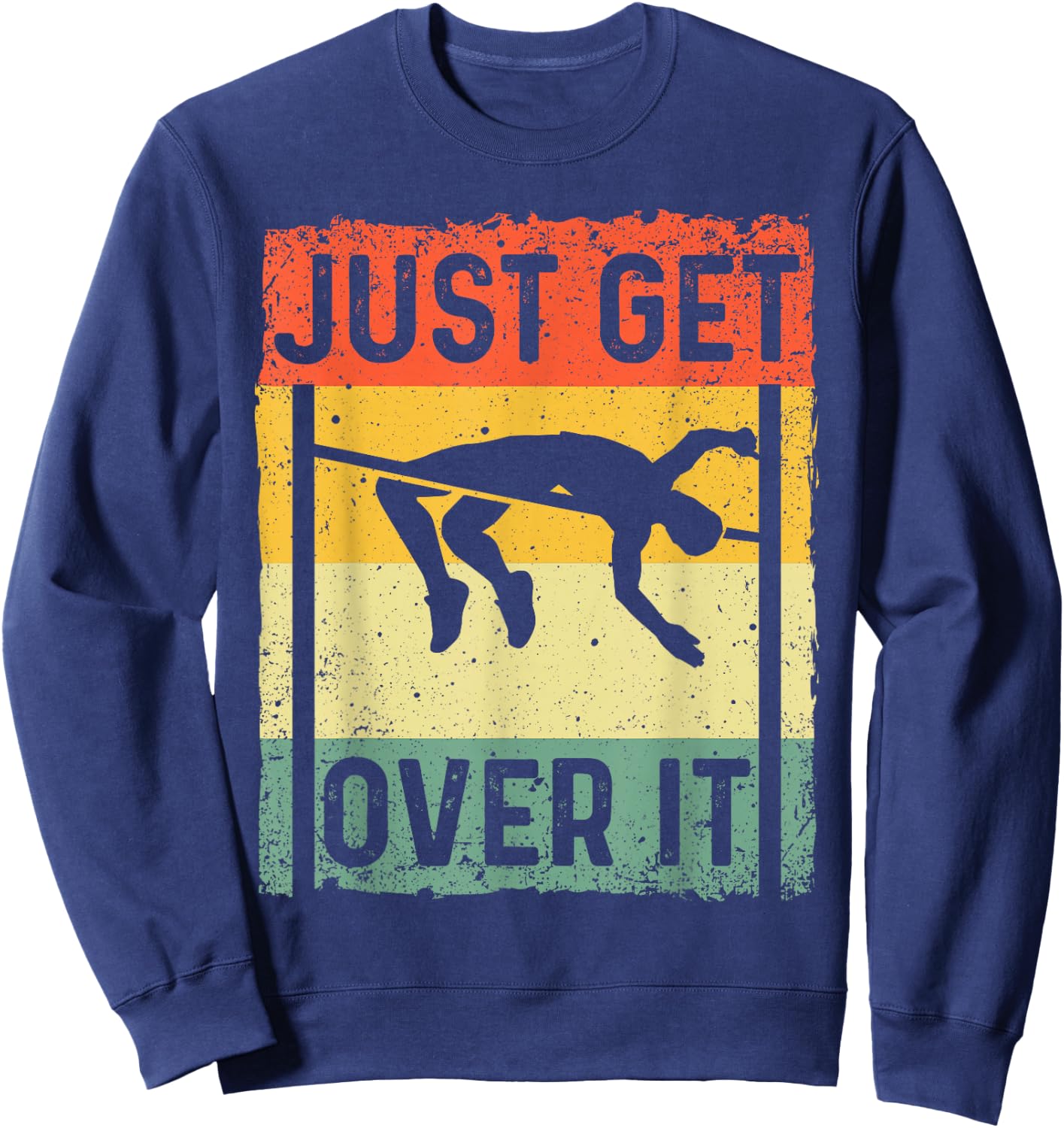 Cool High Jump Design Women High Jump Sport Lovers Sweatshirt - Sweatshirt | Navy
