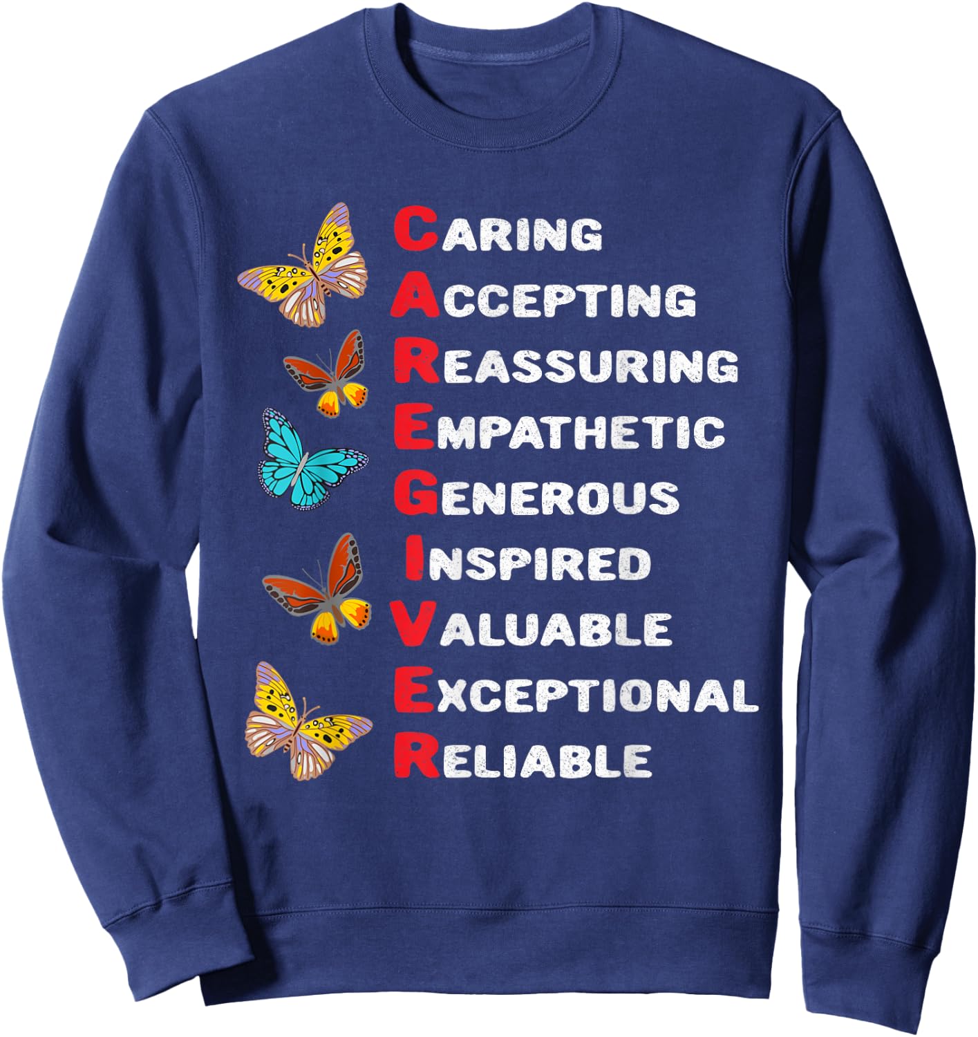 Patient Care Assistant Home Health Worker Caregiver Sweatshirt - Sweatshirt | Navy