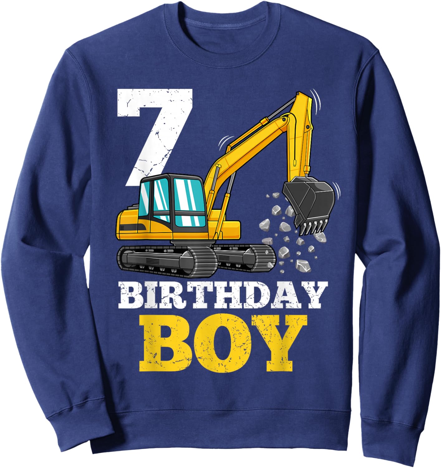 I'm 9 This Is How I Roll Monster Truck 9th Birthday Gift Sweatshirt - Sweatshirt | Navy