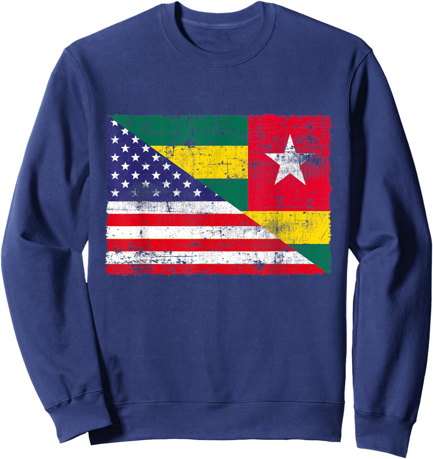 Retro Patriotic USA American Flag Togo Flag Kids Men Sweatshirt - Sweatshirt | Navy