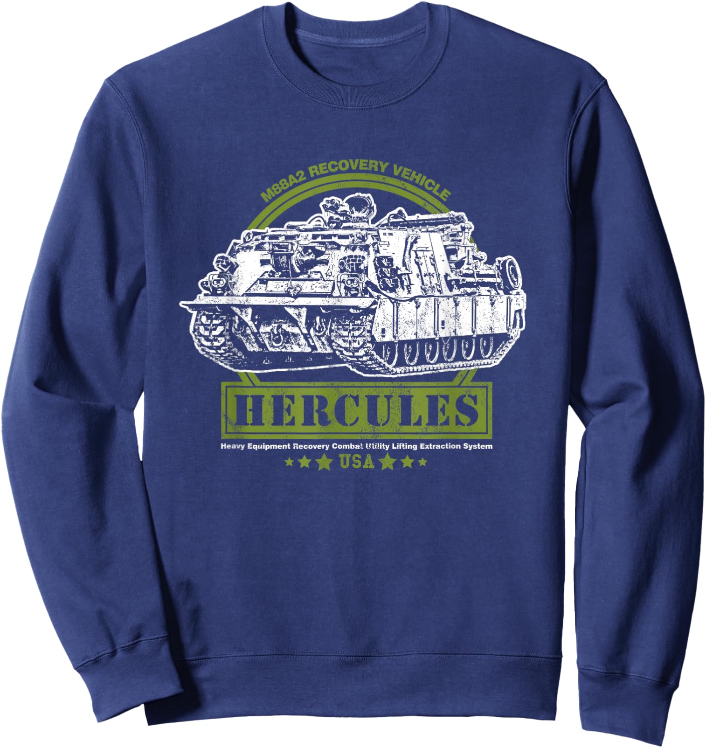 M88 Recovery Vehicle - M88A2 HERCULES ARV Sweatshirt - Sweatshirt | Navy