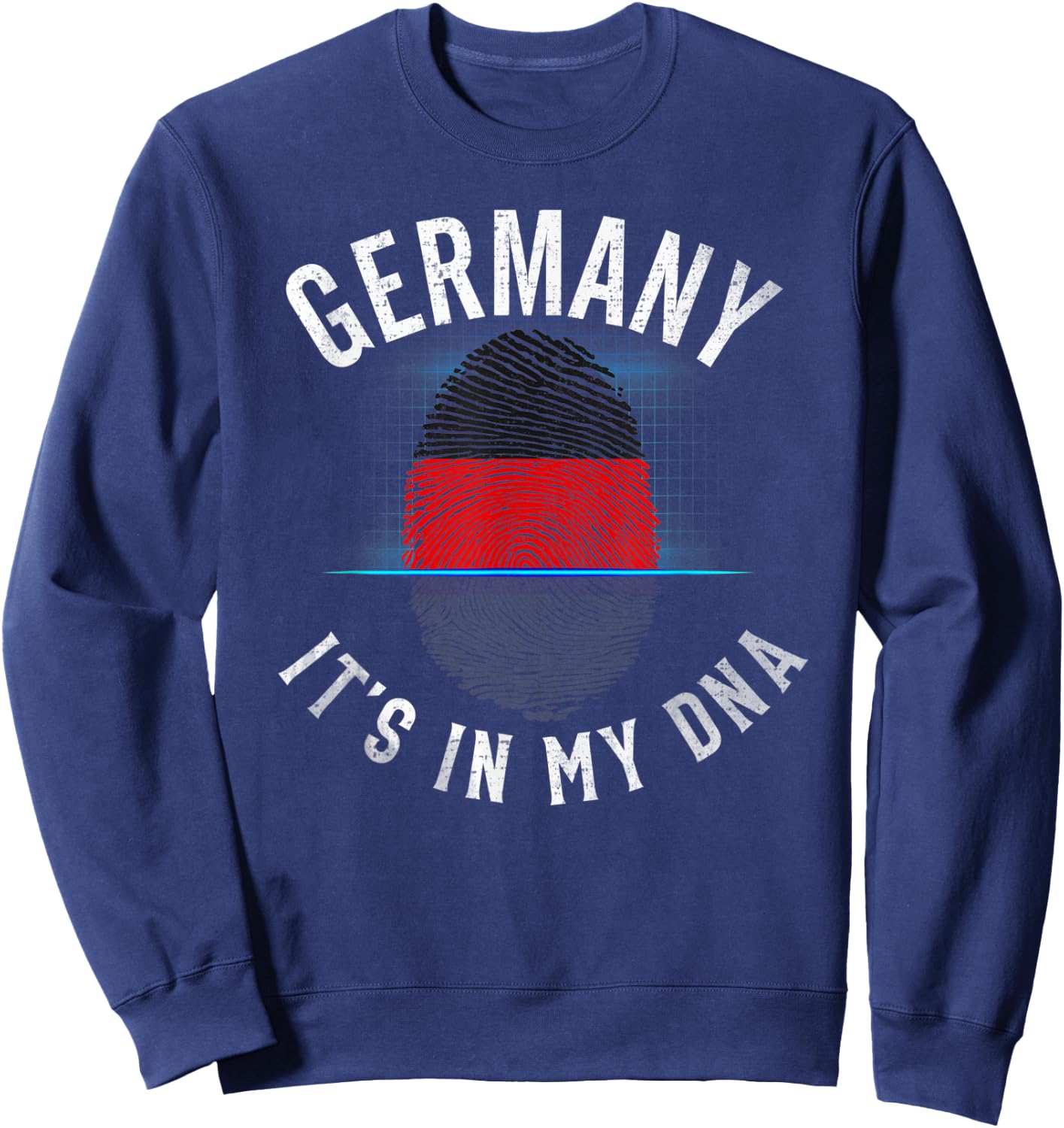 Vintage Germany Flag - It Is In My DNA - German Gift Sweatshirt - Sweatshirt | Navy