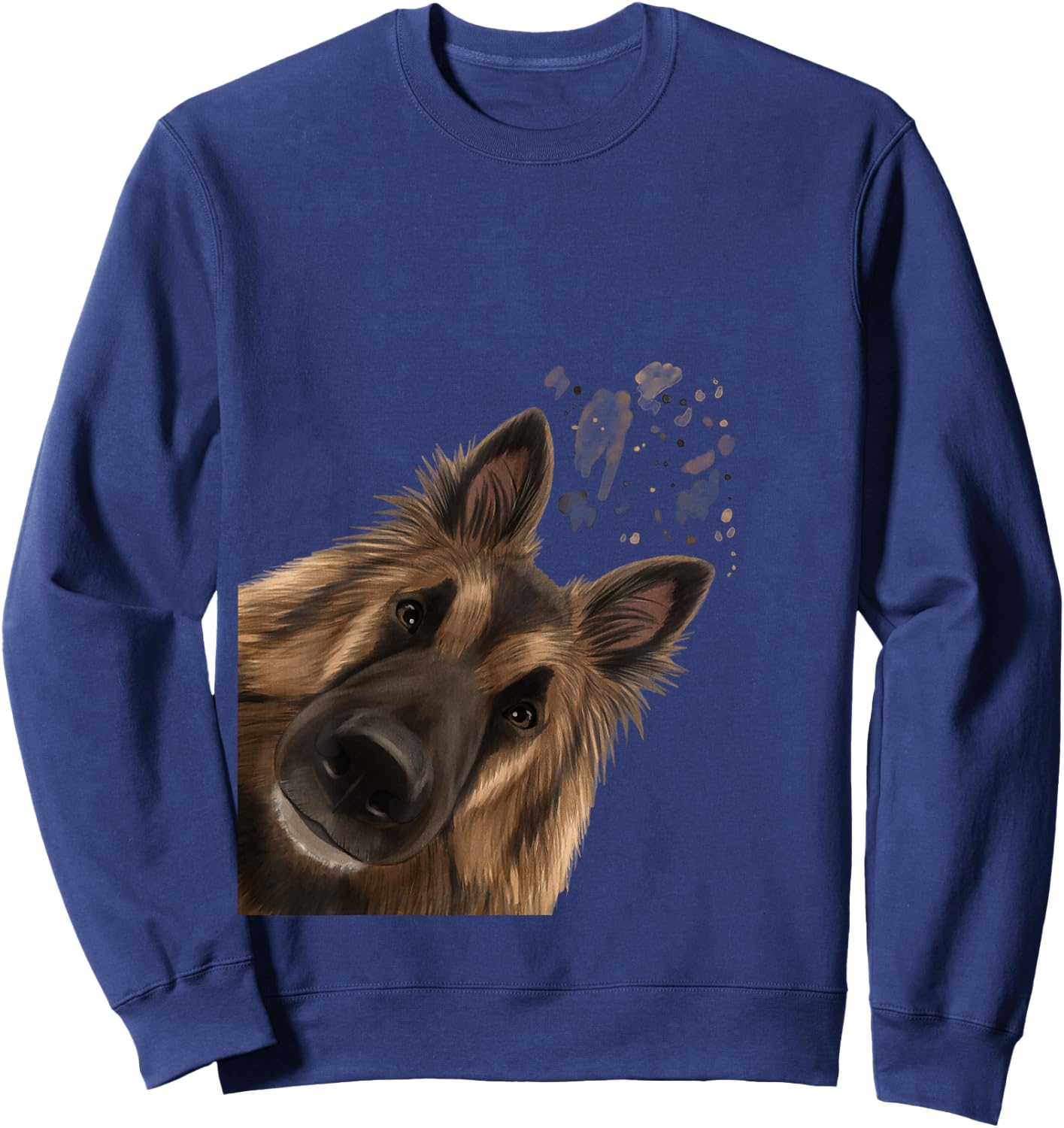 Funny Curious Belgian Shepherd Dog Tervuren Sweatshirt - Sweatshirt | Navy