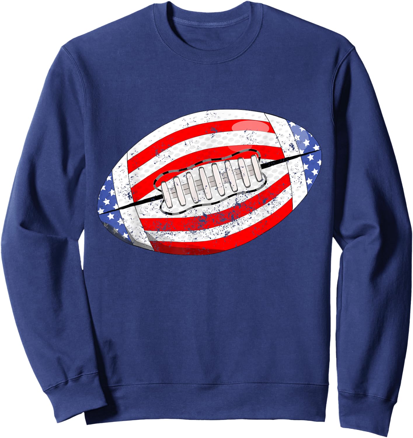 American Football American Flag 4th of July Kids Boys Sweatshirt - Sweatshirt | Navy
