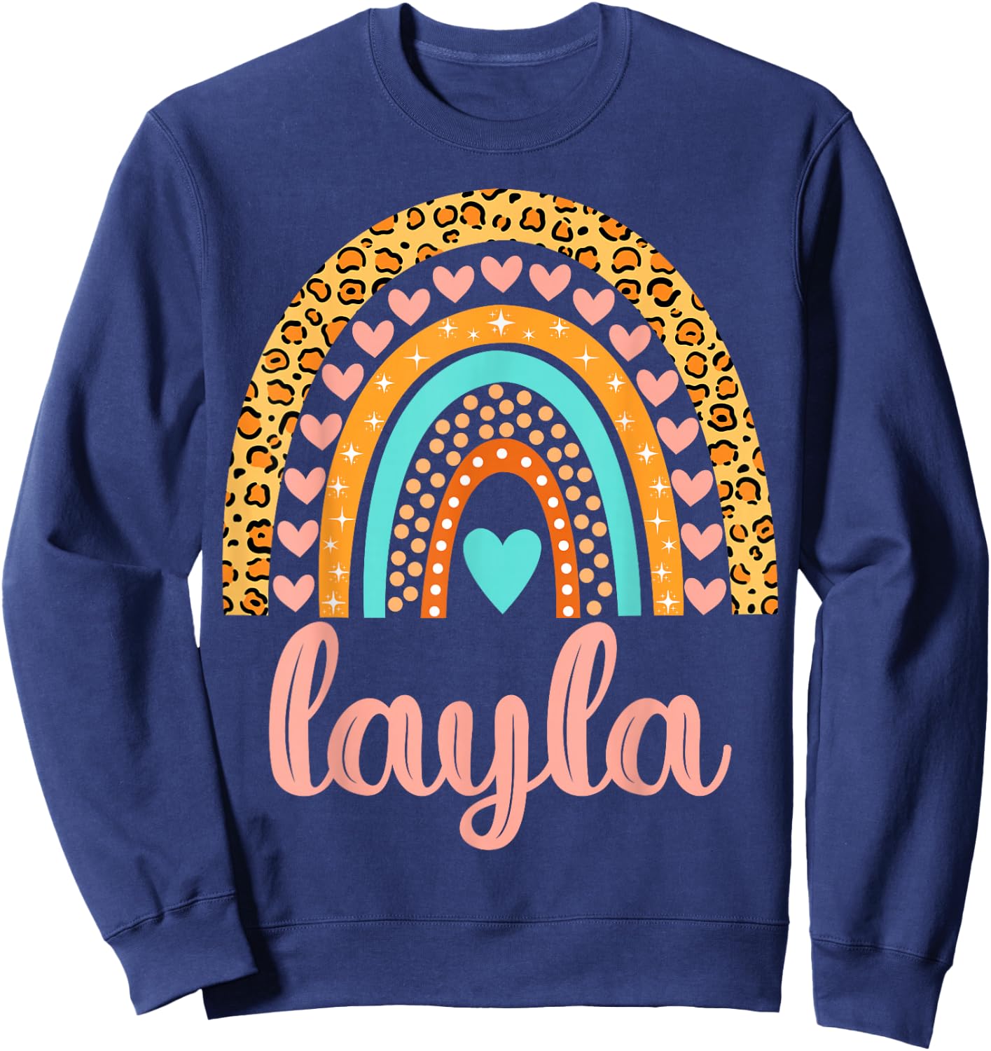 Layla Layla Name Birthday Shirt Gift Sweatshirt - Sweatshirt | Navy