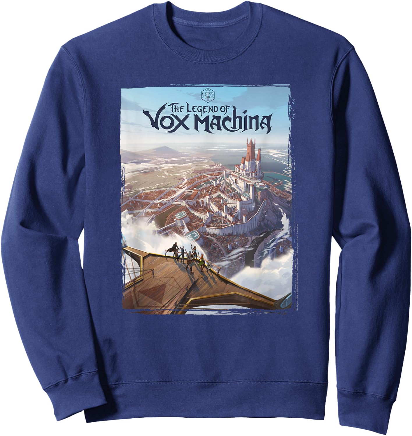The Legend of Vox Machina Poster Art Small Sweatshirt - Sweatshirt | Navy