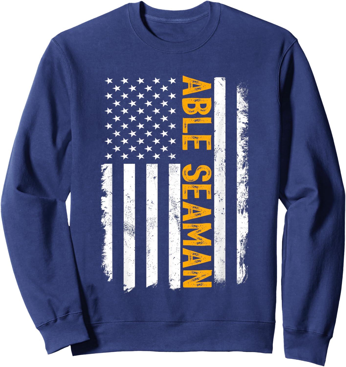 Able Seaman Job, American Flag Able Seamen Career Sweatshirt - Sweatshirt | Navy