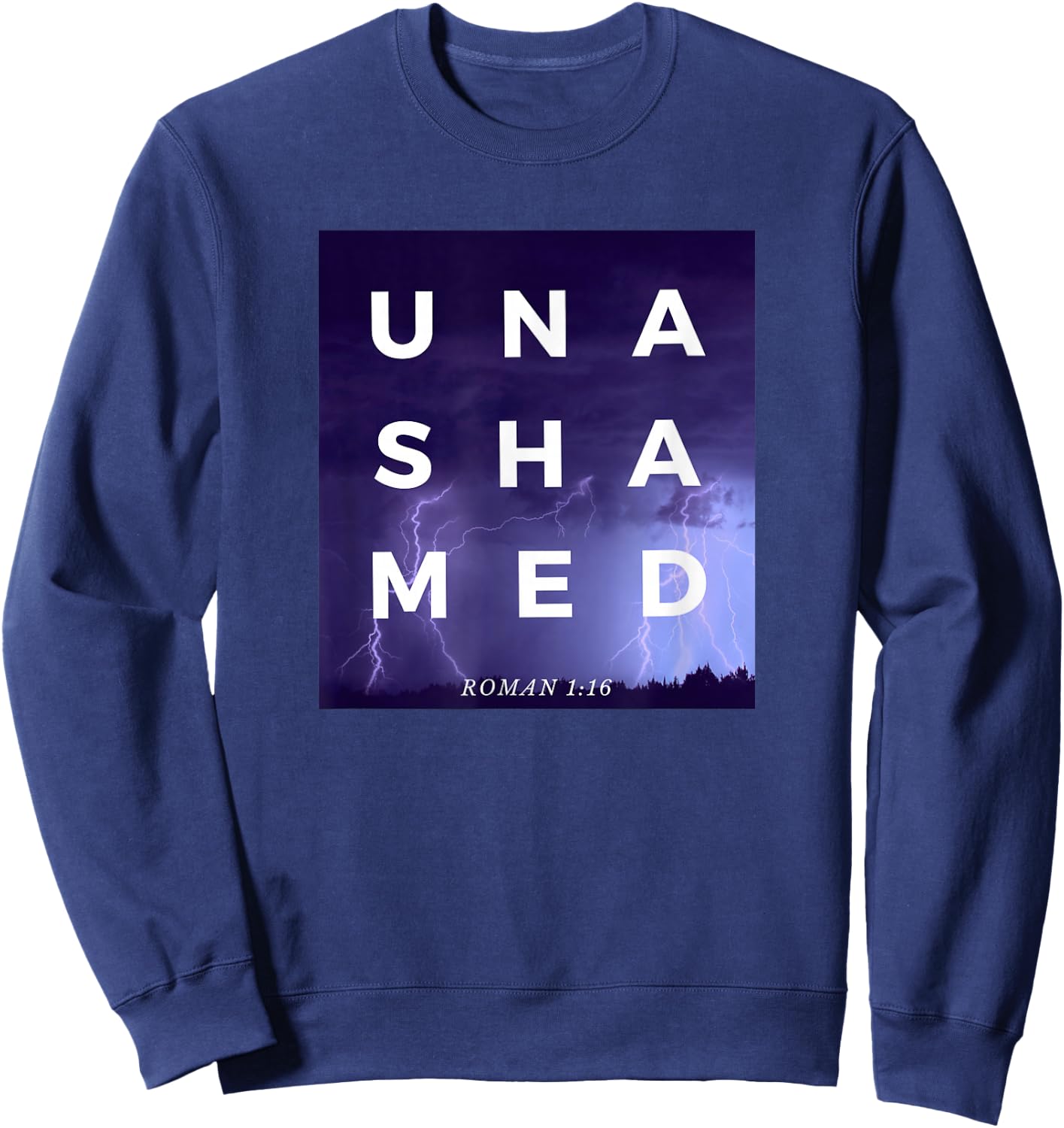 Unashamed 116 Unashamed Tour Roman 1:16 Men's Women's Kid's Sweatshirt - Sweatshirt | Navy