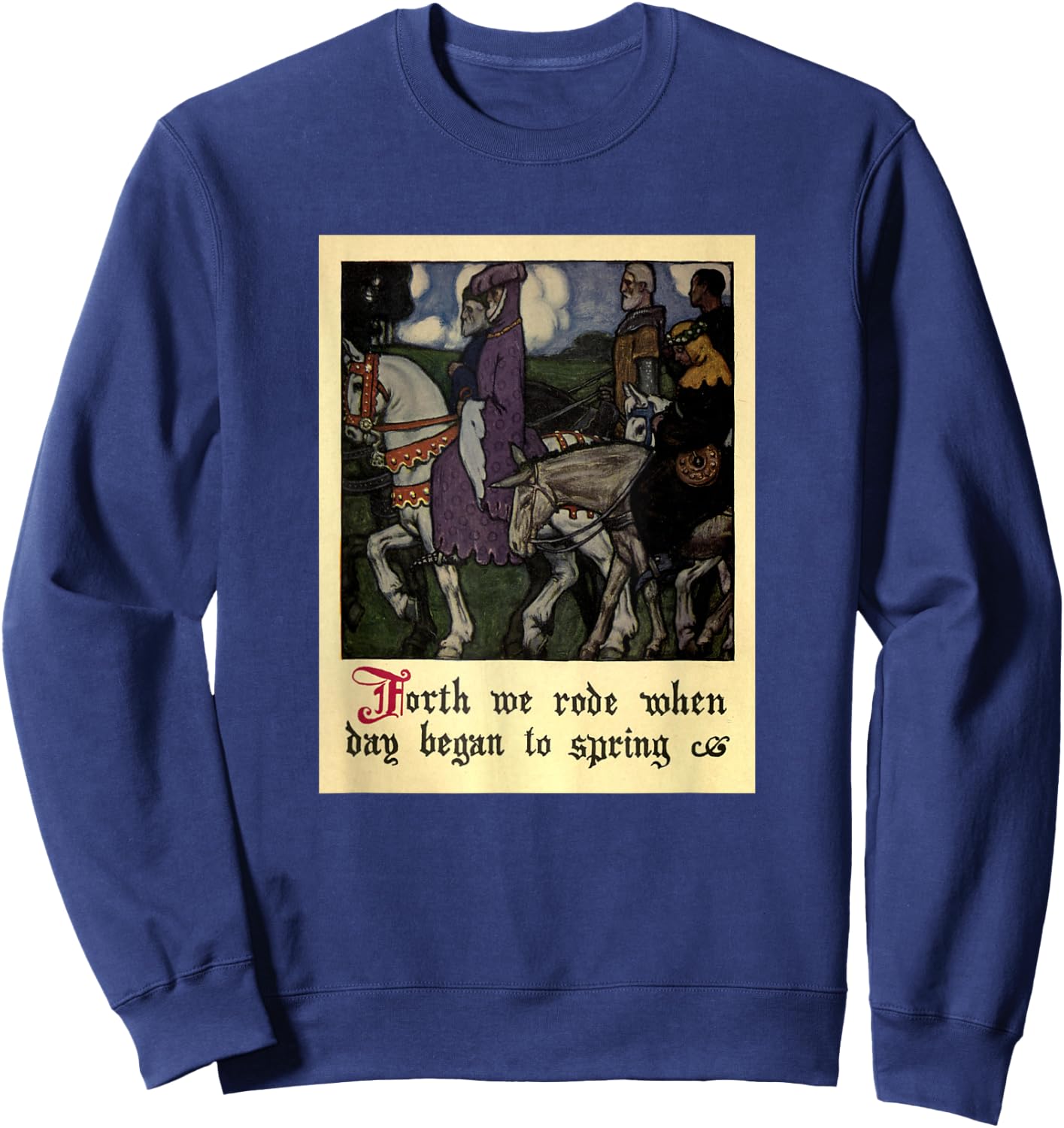 Canterbury Tales - Forth We Rode Sweatshirt - Sweatshirt | Navy
