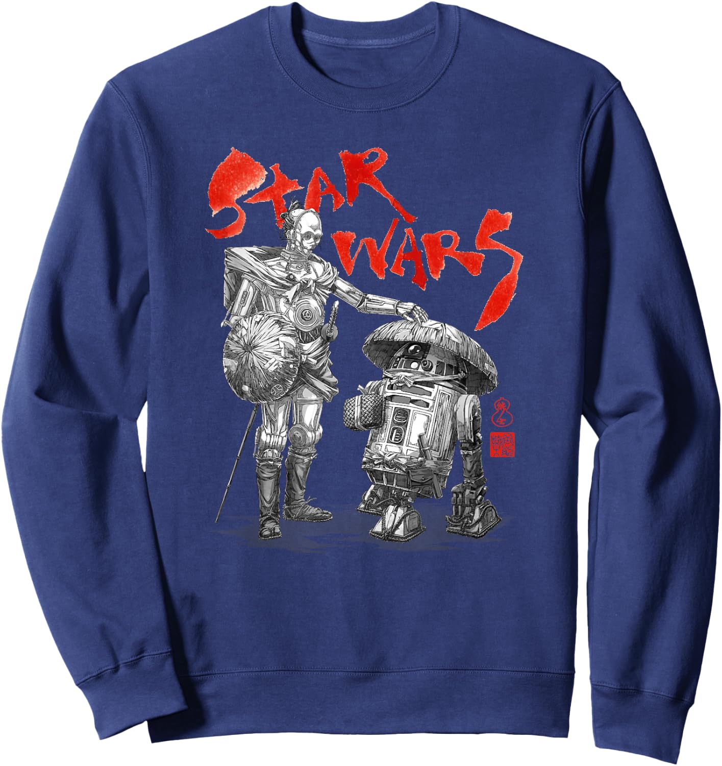 Star Wars Visions Samurai Droids Sweatshirt - Sweatshirt | Navy