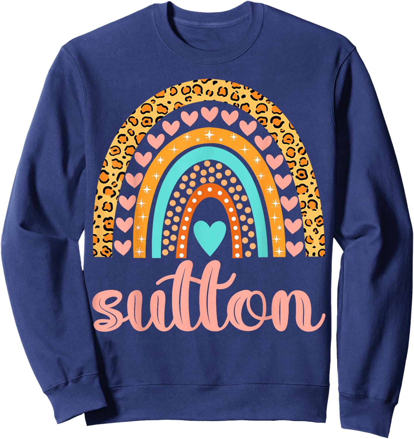 Sutton Sutton Name Birthday Shirt Gift Sweatshirt - Sweatshirt | Navy