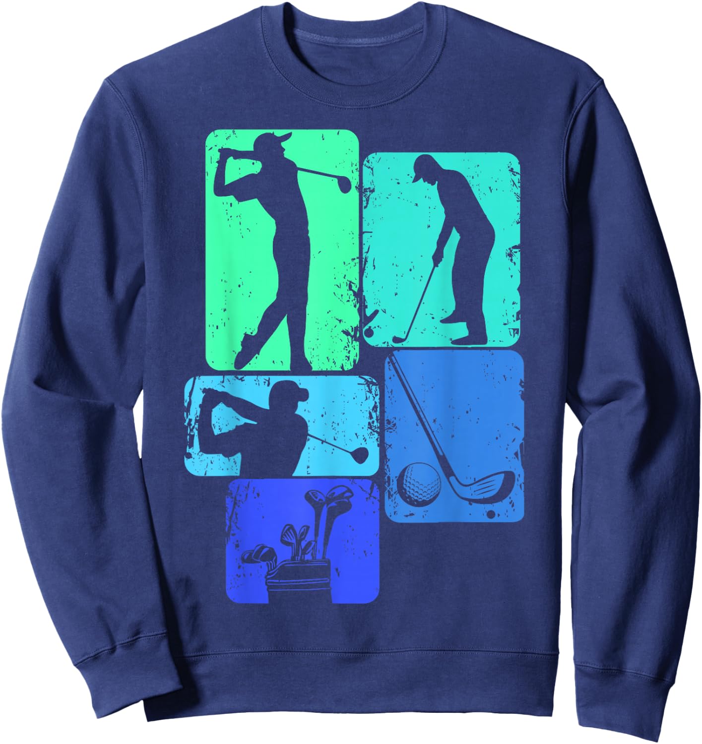 Golf Club Golfer Golfing Boys Kids Sweatshirt - Sweatshirt | Navy