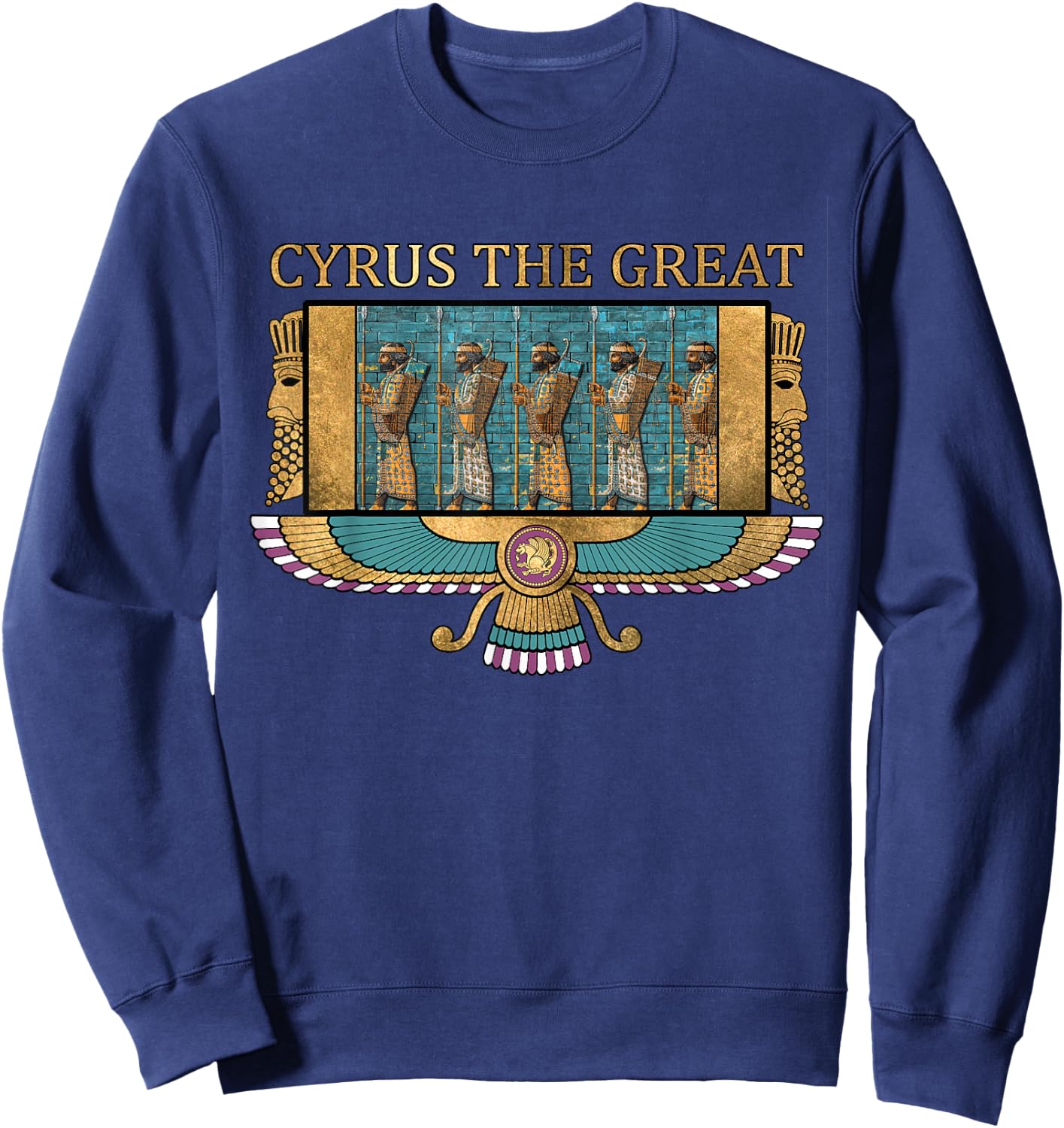 Cyrus the Great Ancient Persia Achaemenid Persian Sweatshirt - Sweatshirt | Navy
