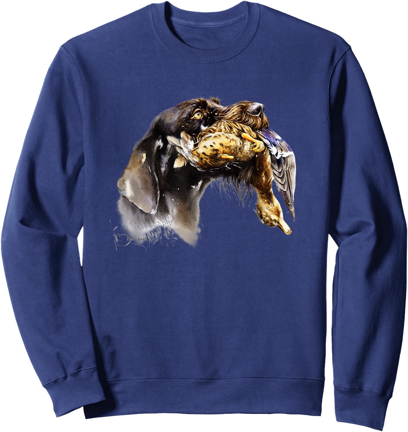 German Wirehaired Pointer Deutsch Drahthaar Sweatshirt - Sweatshirt | Navy