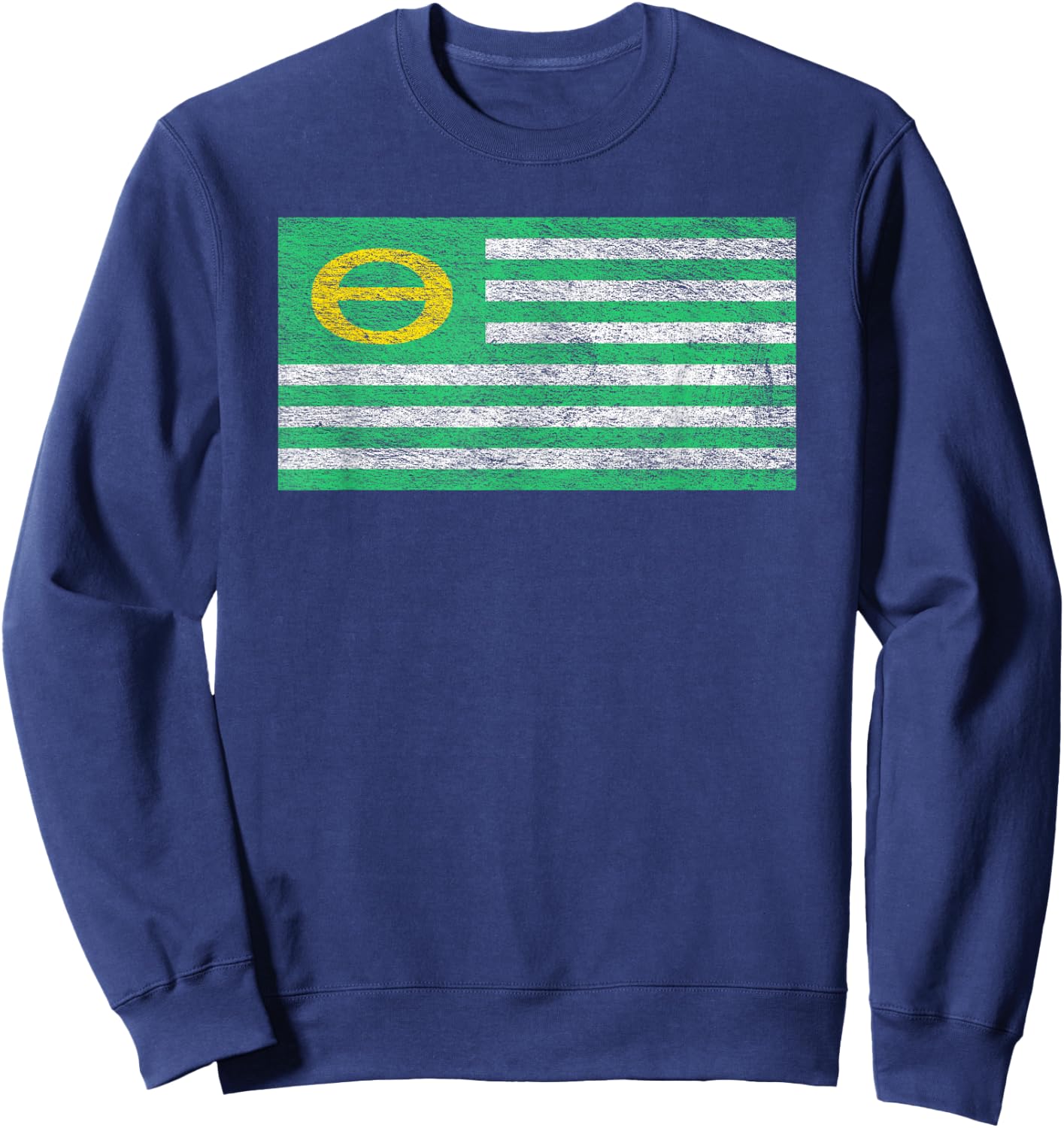 Ecology Flag Environmentalism Earth Day Sweatshirt - Sweatshirt | Navy