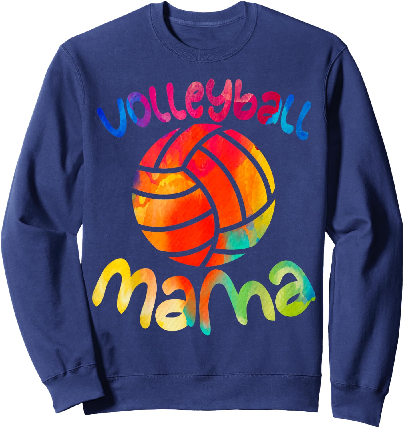 Cool Volleyball Shirt Fancy Volleyball Mama Sporty Mom Sweatshirt - Sweatshirt | Navy