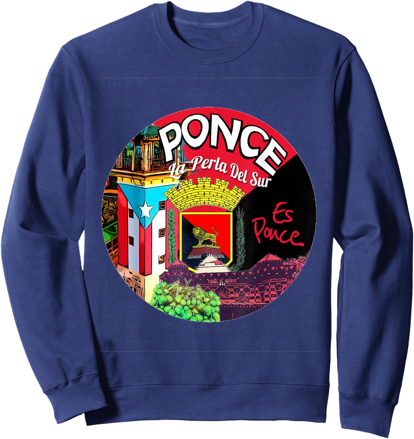 ponce es ponce Puerto Rico Izis la Enfermera Sweatshirt - Sweatshirt | Navy