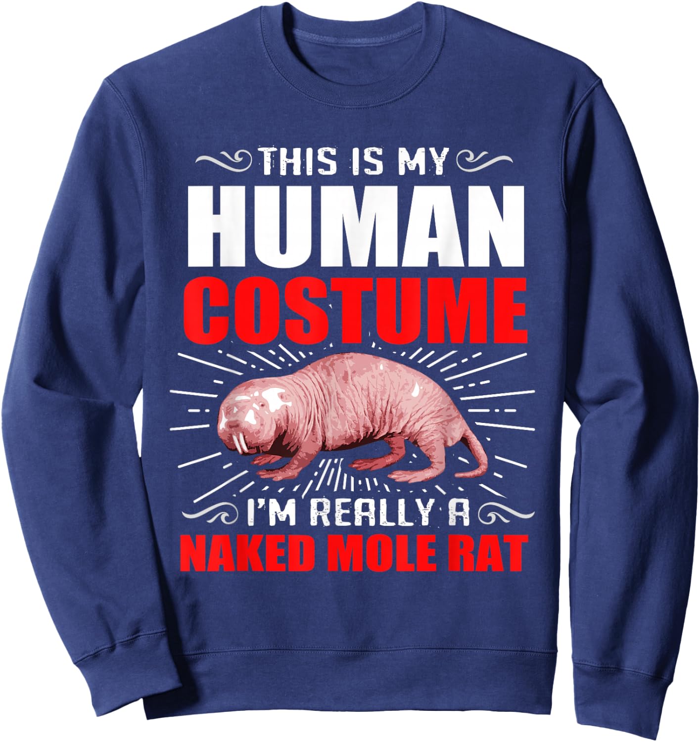 Naked Mole Rat Sweatshirt - Sweatshirt | Navy