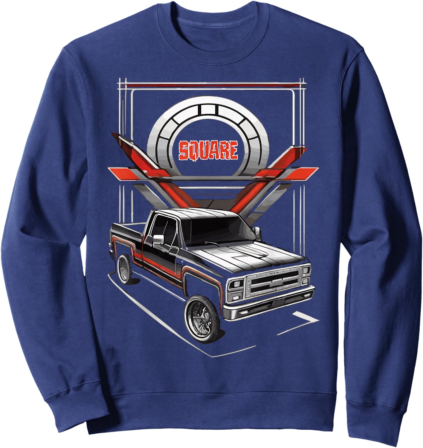 Square Body Truck Sweatshirt - Sweatshirt | Navy